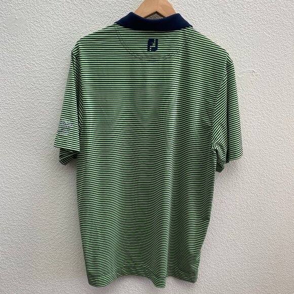 FootJoy 8th Annual Summer Solstice Challenge Golf Polo Shirt Medium Striped - Picture 4 of 4
